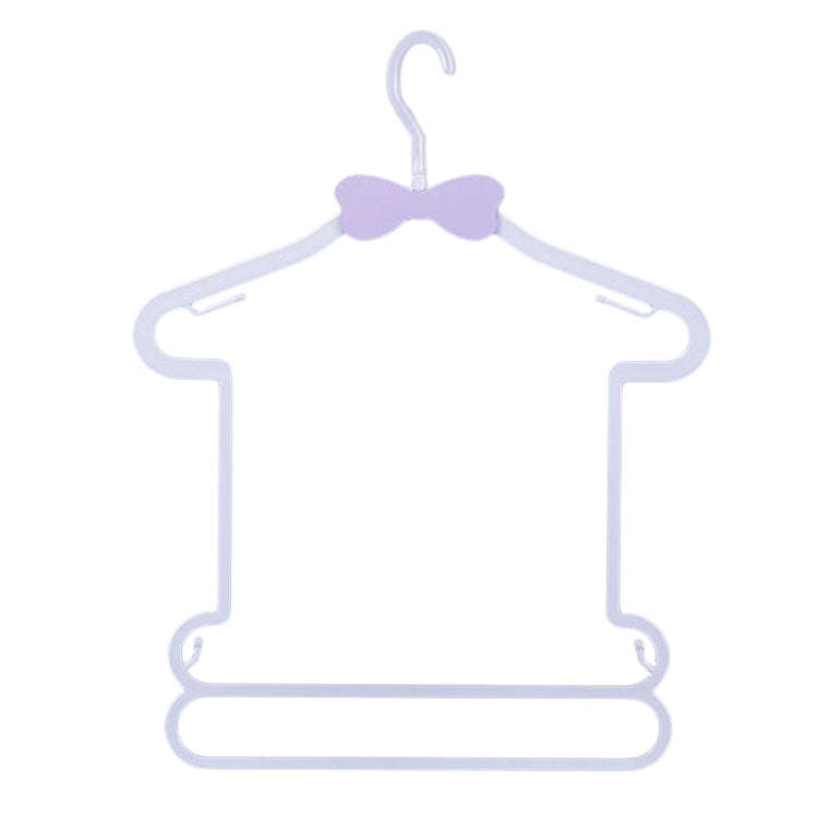 Plastic Children Clothes Rack Children Clothing Store Baby Set Clothes Hanger(Purple)