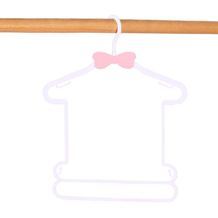 Plastic Children Clothes Rack Children Clothing Store Baby Set Clothes Hanger(Pink)