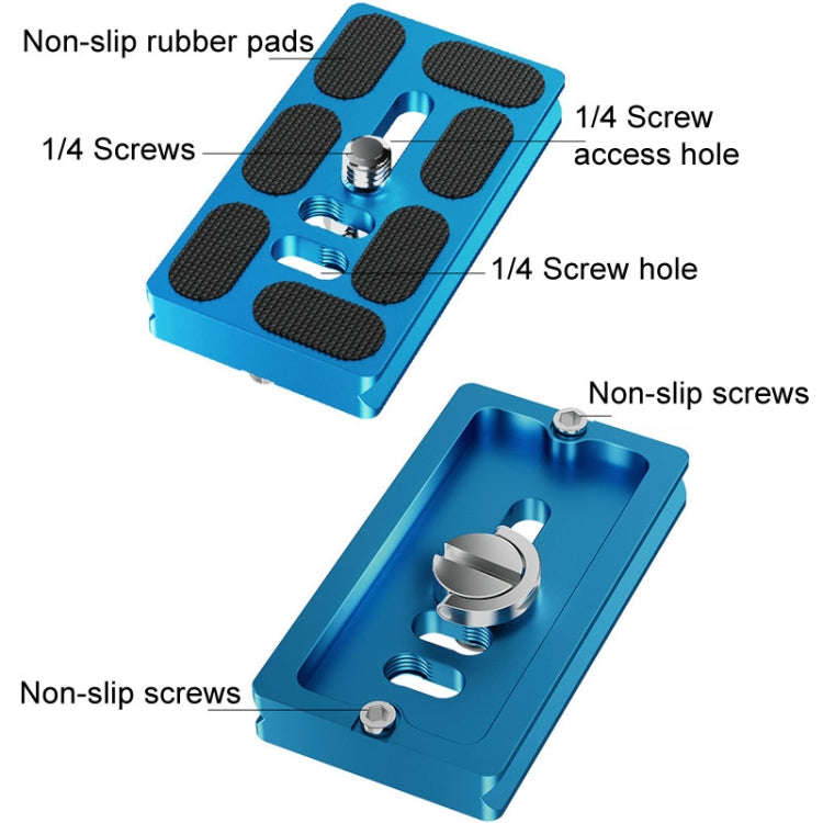 BEXIN PU-70C For Arca Type SLR Camera PU Quick Release Plate Aluminum Alloy CNC Ball Head Quick R...