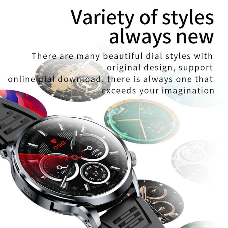 H18 Ultra-Thin Round Ball Screen 1.95 Inch Plug-In Phone Smart Watch 32G(Black)