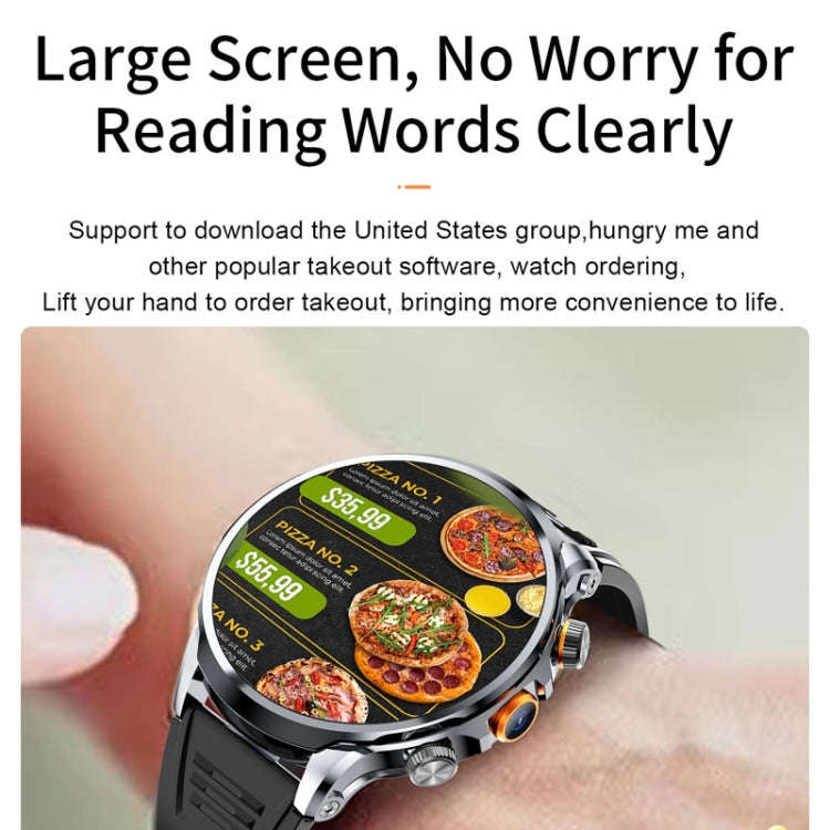 H18 Ultra-Thin Round Ball Screen 1.95 Inch Plug-In Phone Smart Watch 32G(Black)
