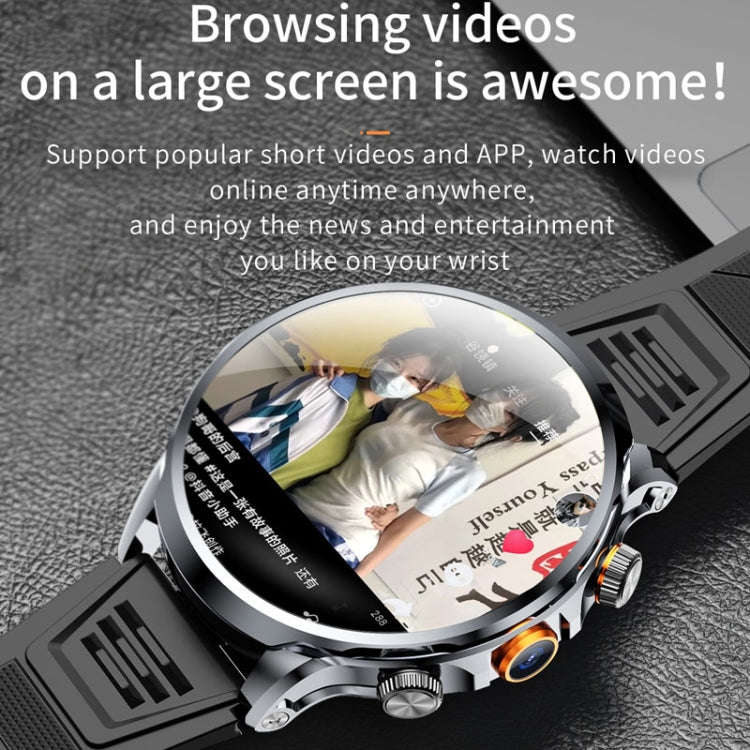 H18 Ultra-Thin Round Ball Screen 1.95 Inch Plug-In Phone Smart Watch 32G(Black)