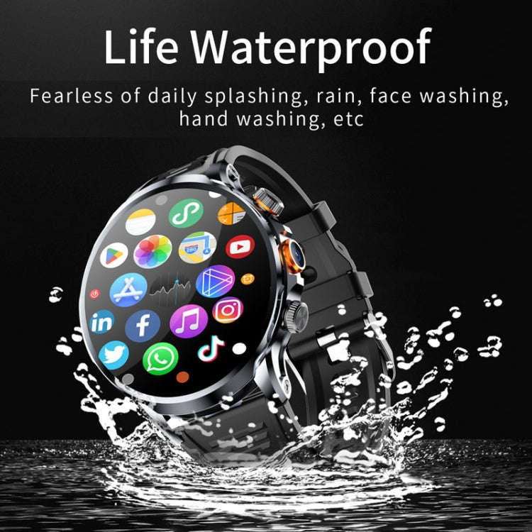H18 Ultra-Thin Round Ball Screen 1.95 Inch Plug-In Phone Smart Watch 32G(Black)