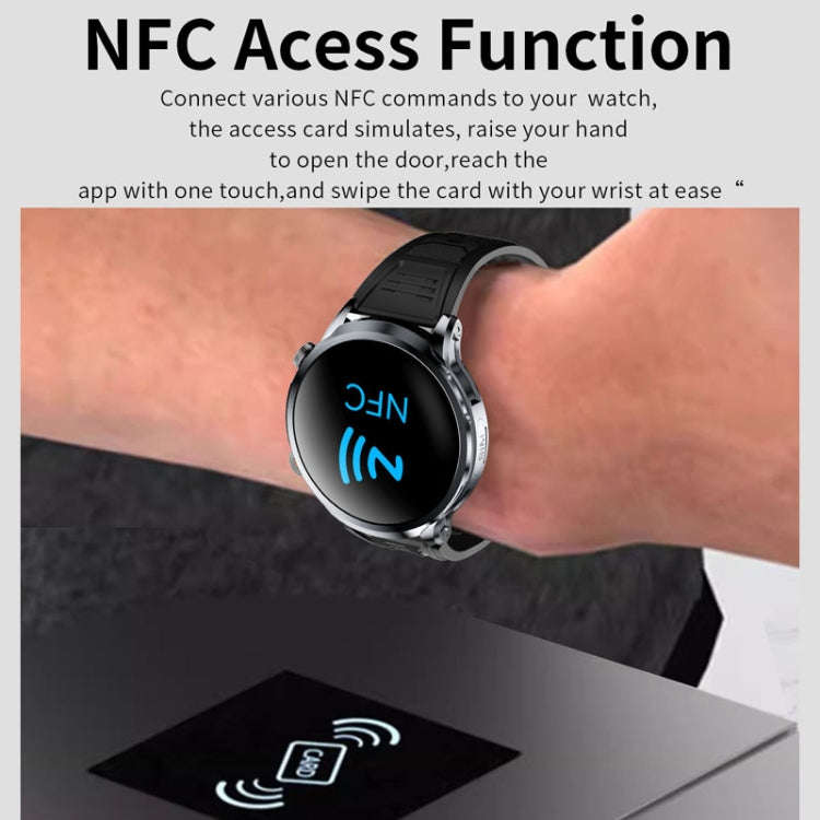 H18 Ultra-Thin Round Ball Screen 1.95 Inch Plug-In Phone Smart Watch 32G(Black)