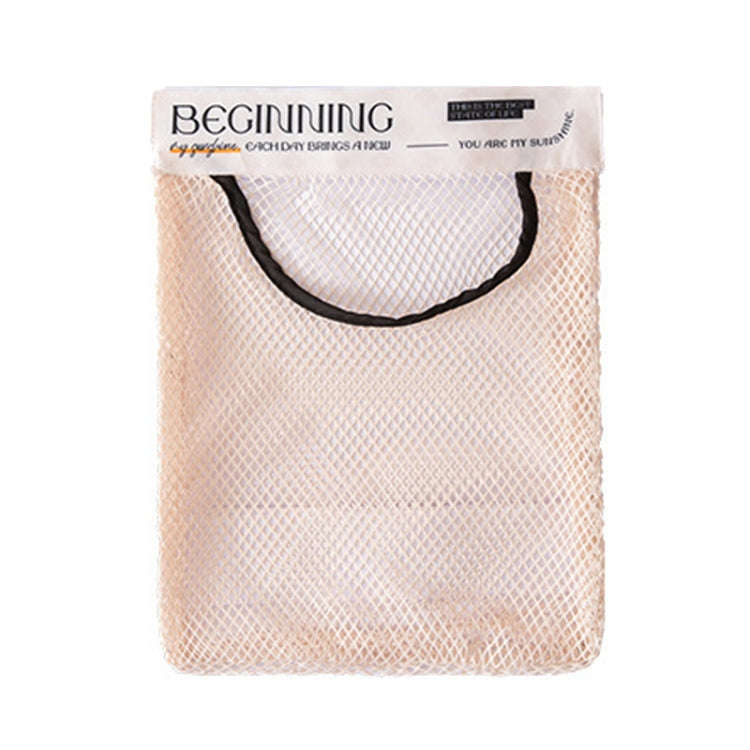 Kitchen Stick Storage Bag Breathable Large Capacity Sundry Hanging Bag Garbage Pouch(White)