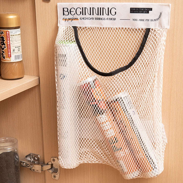 Kitchen Stick Storage Bag Breathable Large Capacity Sundry Hanging Bag Garbage Pouch(Green)
