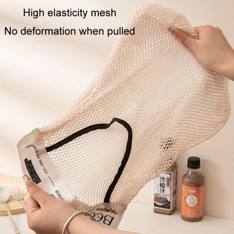 Kitchen Stick Storage Bag Breathable Large Capacity Sundry Hanging Bag Garbage Pouch(White)