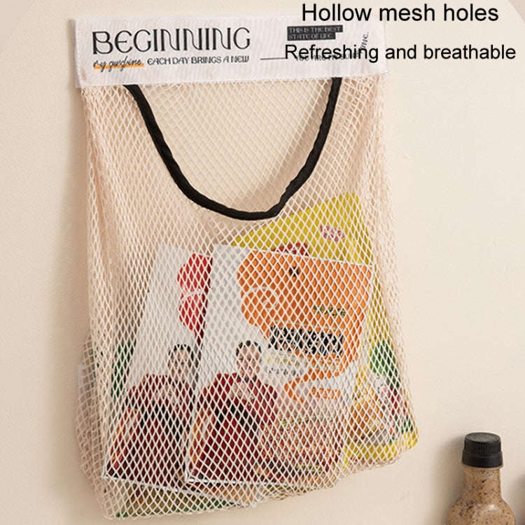 Kitchen Stick Storage Bag Breathable Large Capacity Sundry Hanging Bag Garbage Pouch(Green)