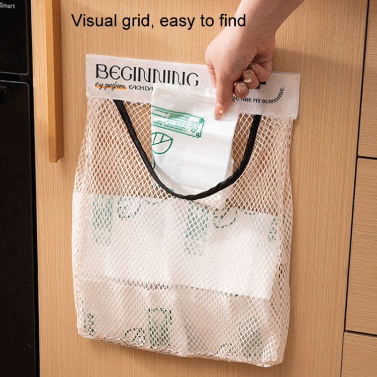 Kitchen Stick Storage Bag Breathable Large Capacity Sundry Hanging Bag Garbage Pouch(Green)
