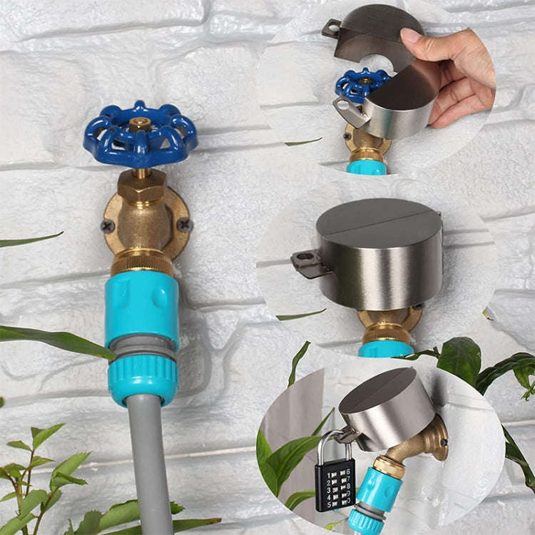 Outdoor Faucet Combination Lock System With Cover To Prevent Water Theft