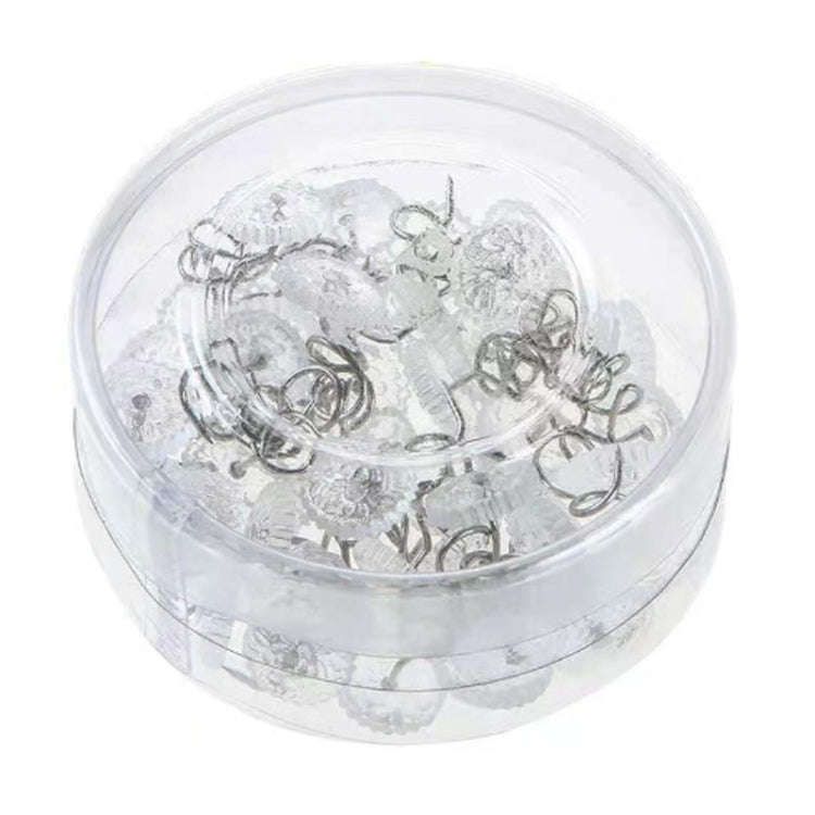 20pcs /Box Twist Nails Transparent Spiral Nails Sofa Cushion Bed Sheet Skirt Fixer(Round)