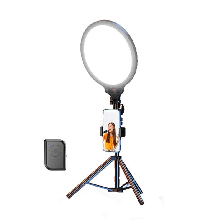 10.2 Inch Full-Screen Selfie Ring Light Tripod Set for Live Stream, Spec: 55cm Bracket With Remot...