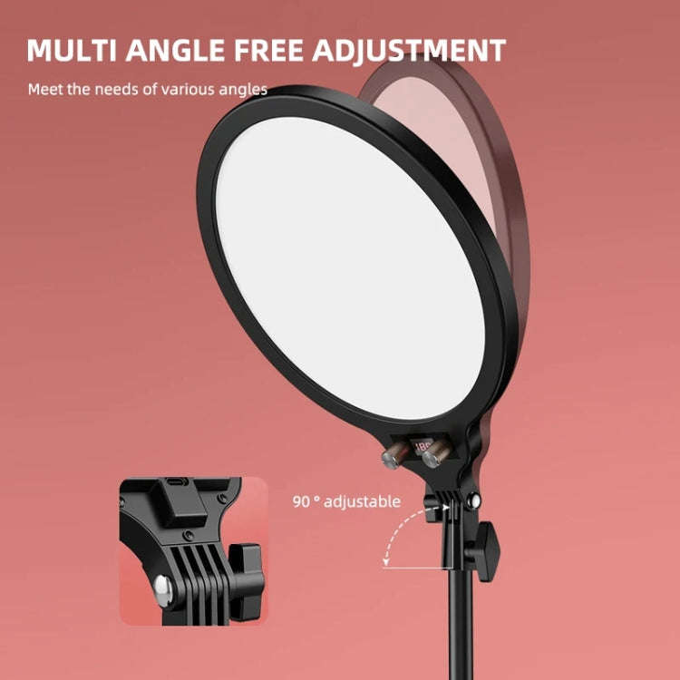10.2 Inch Full-Screen Selfie Ring Light Tripod Set for Live Stream, Spec: 55cm Bracket With Remot...