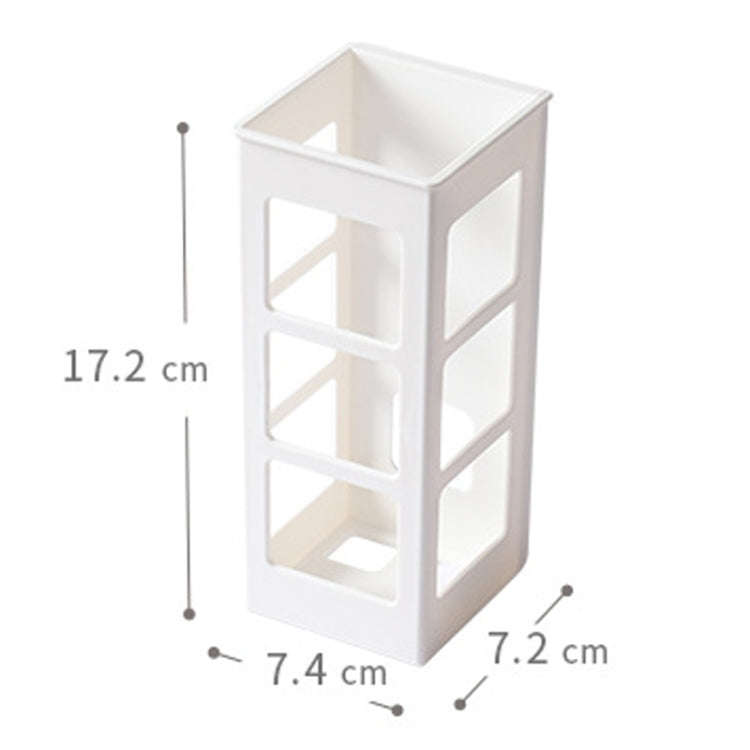 Curling Iron Storage Holder Wall Mounted Makeup Hairdressing Tool Organizer(White)