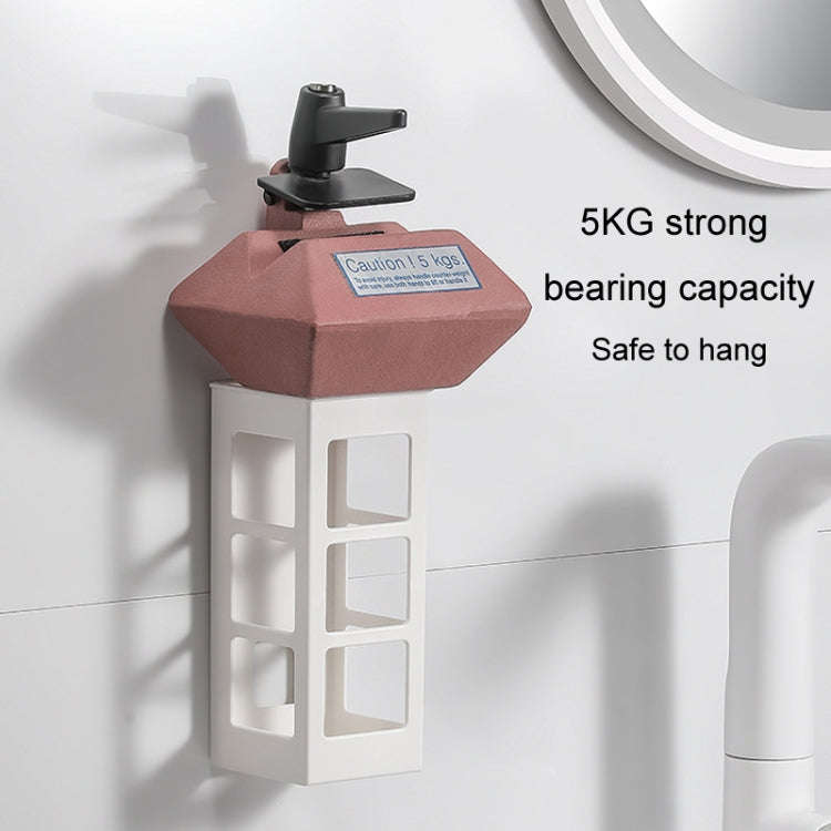 Curling Iron Storage Holder Wall Mounted Makeup Hairdressing Tool Organizer(White)