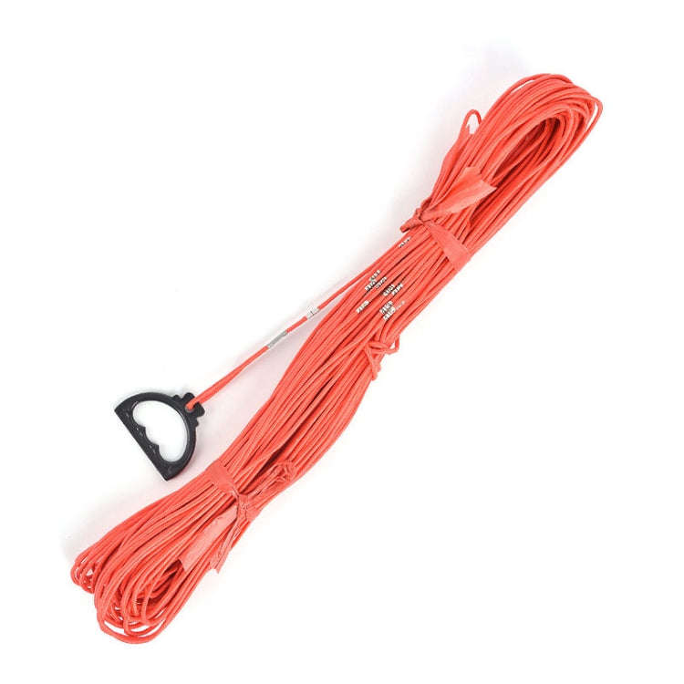 50m Nylon Measuring Rope With Scale Marking Pull Ring Deep Well Rope