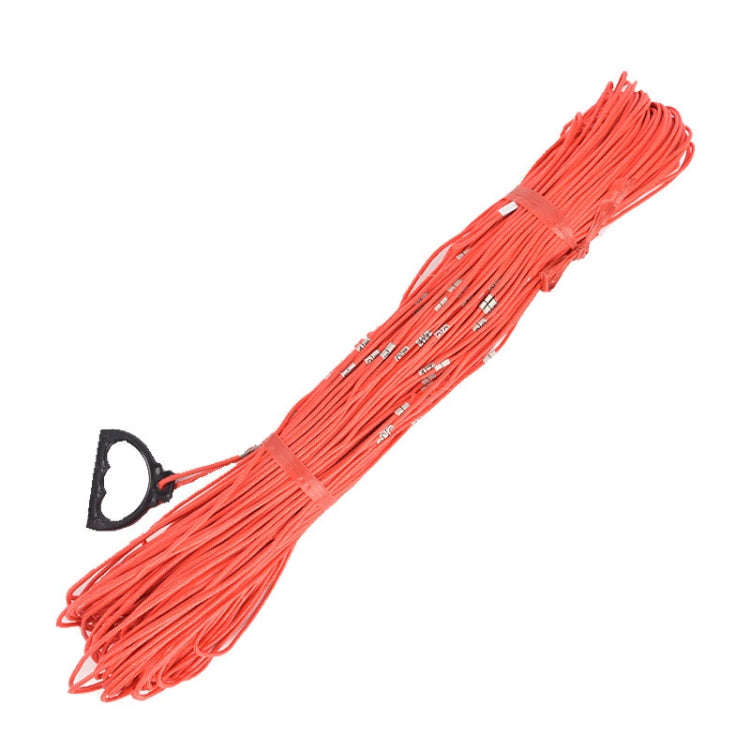 100m Nylon Measuring Rope With Scale Marking Pull Ring Deep Well Rope