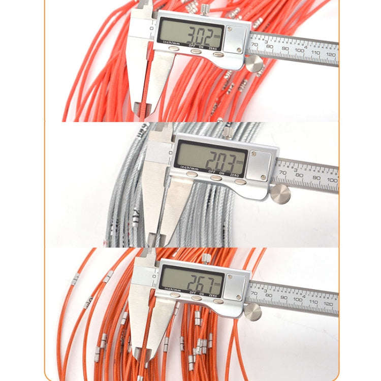 100m Steel Wire Measuring Rope With Scale Marking Pull Ring Deep Well Rope