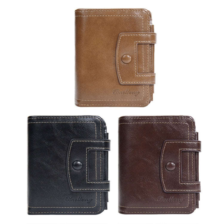 Baellerry D5112 RFID Anti-Theft Multi-Card Slot Buckle Tri-fold Zipper Short Wallet Coin Purse(Co...