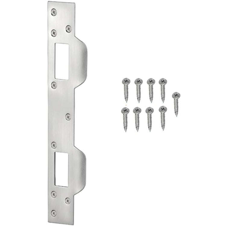 Heavy Duty Metal Latch Plate for Exterior Interior Door Double Hole Reinforcement Striker Plates(...