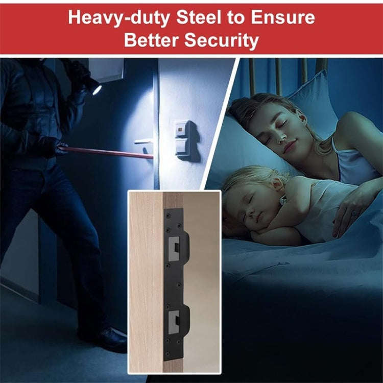 Heavy Duty Metal Latch Plate for Exterior Interior Door Double Hole Reinforcement Striker Plates(...