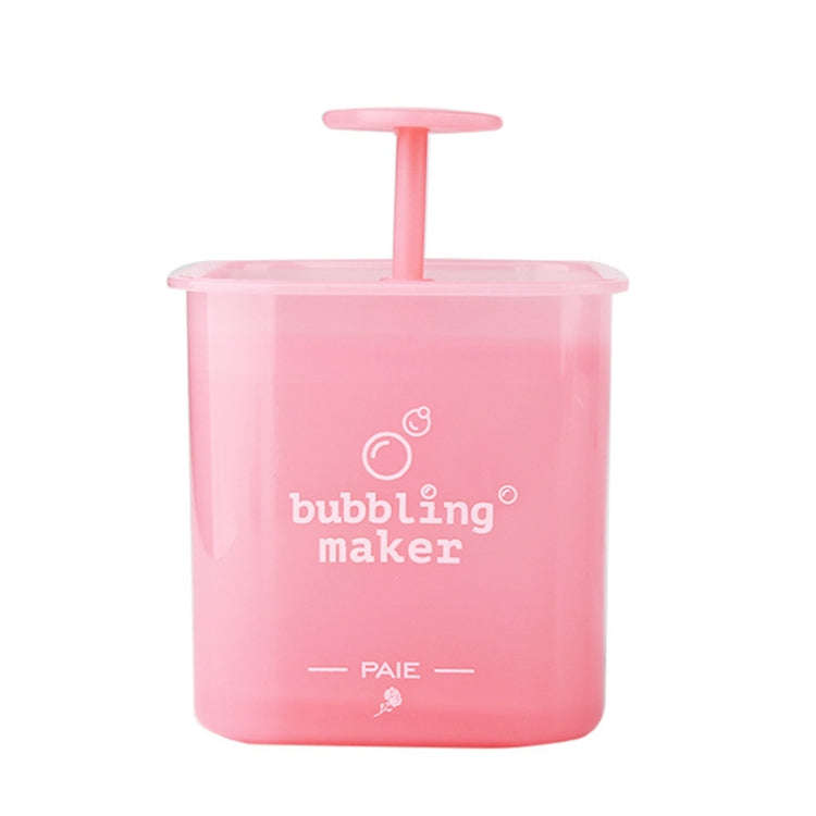 Facial Cleanser Foaming Maker Bubbler Cup Travel Portable Manual Foaming Bottle, Color: Large Pink