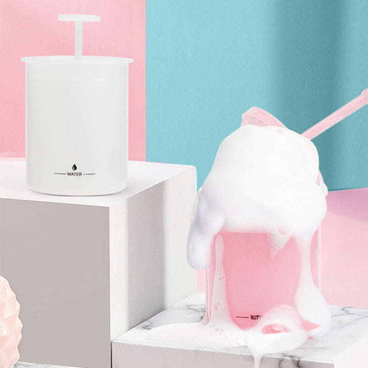 Facial Cleanser Foaming Maker Bubbler Cup Travel Portable Manual Foaming Bottle, Color: Large Pink