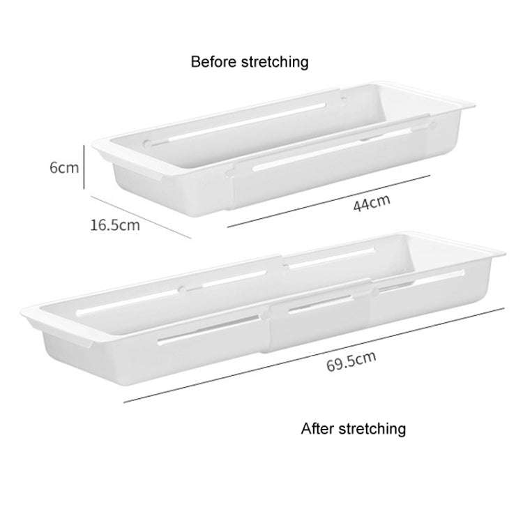 No Punch Under Sink Shelf Household Multifunctional Cabinet Organizer, Style: Deducting Extending...