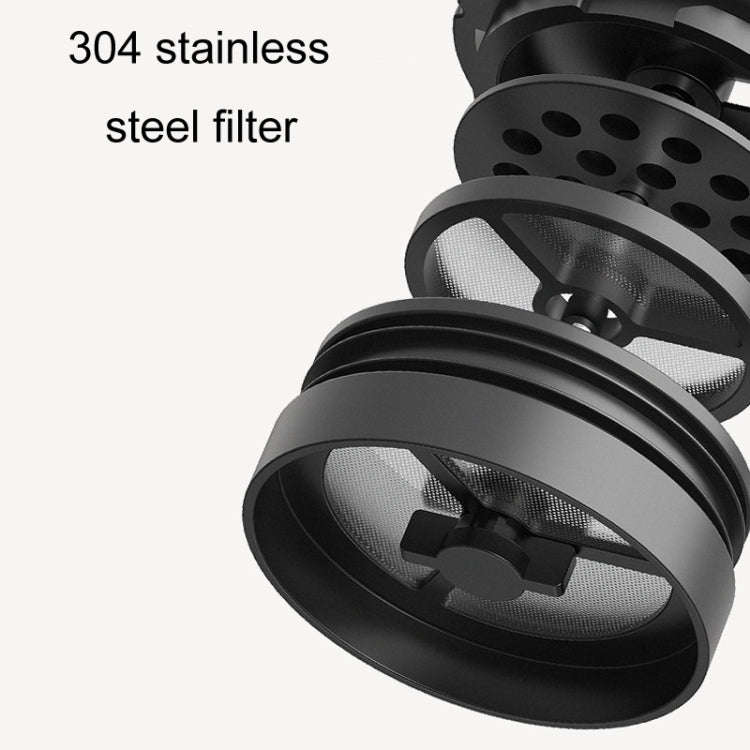 Portable Thermos Tea Brewer Coffee Filter Stainless Steel Carry-On French Press Kettle, Capacity:...