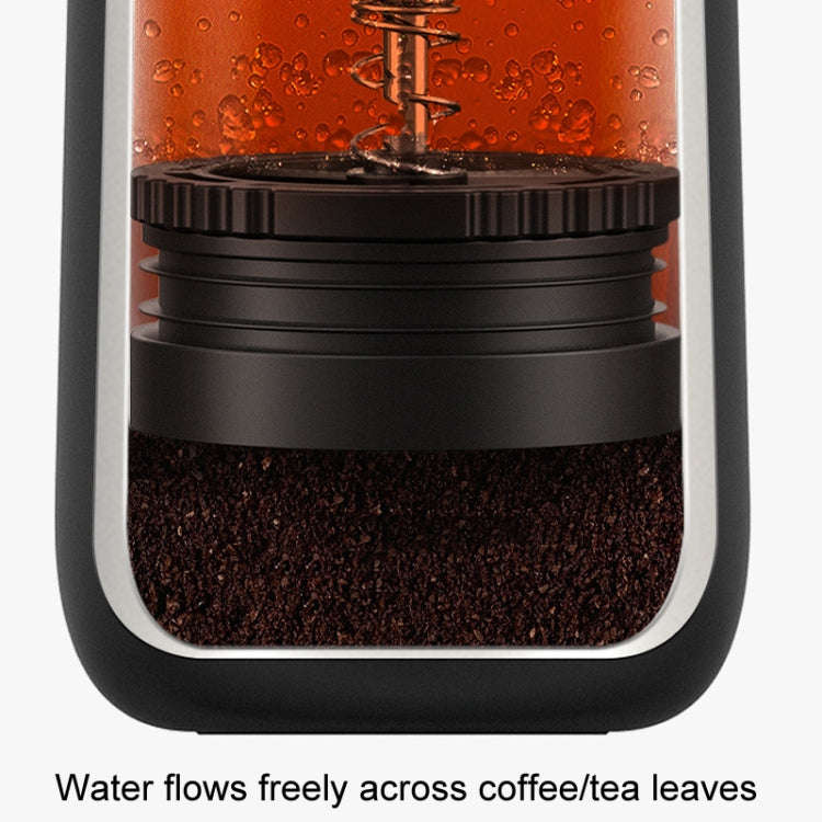 Portable Thermos Tea Brewer Coffee Filter Stainless Steel Carry-On French Press Kettle, Capacity:...
