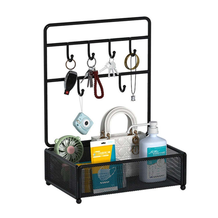 Key Storage Ornament Enter Door Hanging Key Shoe Cabinet Shelf Jewelry Organizer, Color: Medium R...