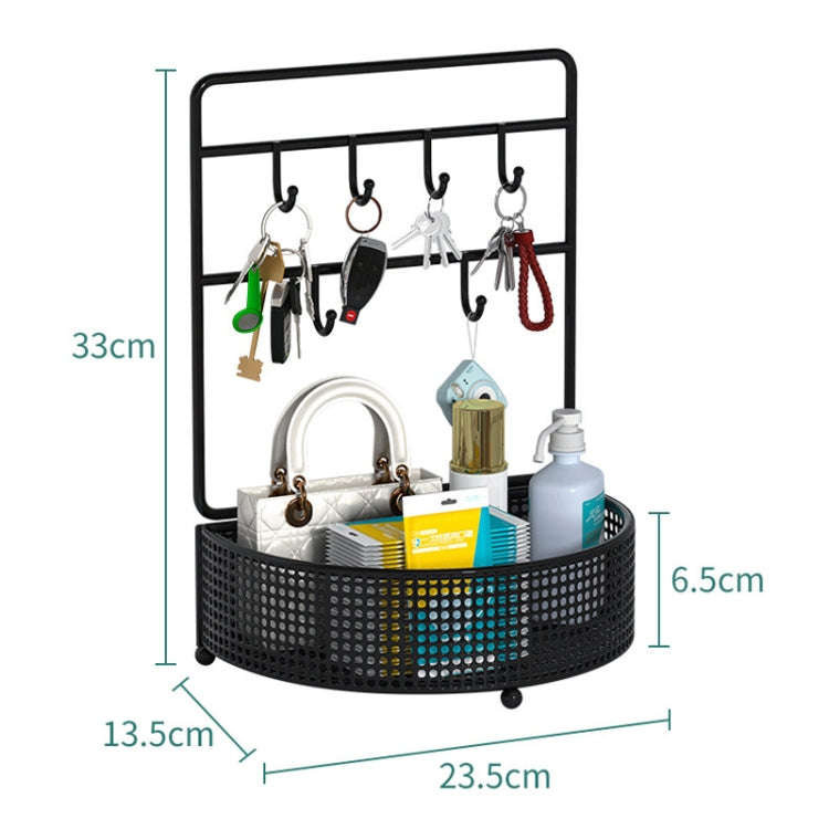 Key Storage Ornament Enter Door Hanging Key Shoe Cabinet Shelf Jewelry Organizer, Color: Medium H...