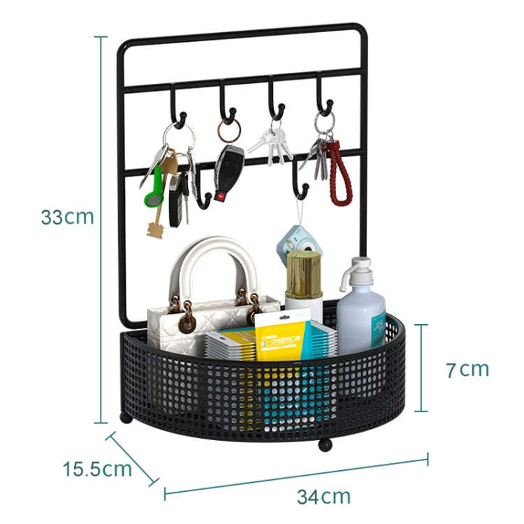 Key Storage Ornament Enter Door Hanging Key Shoe Cabinet Shelf Jewelry Organizer, Color: Large Ha...