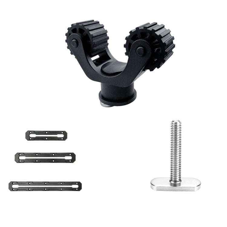 Canoe Paddle Fishing Rod Holder Rail Bracket Kayak Accessories, Specification: 6 Inch Rail