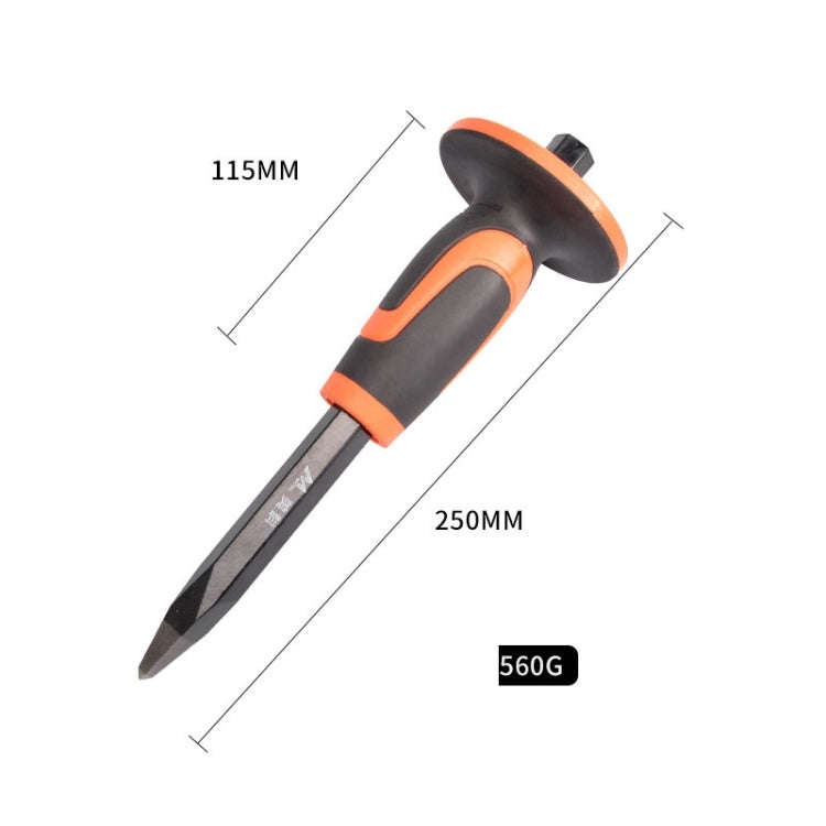MYTEC Upgraded Tip 250mm Forged Hexagonal Rod Chisel Big Top Cap Industrial Grade Forged Steel Ch...