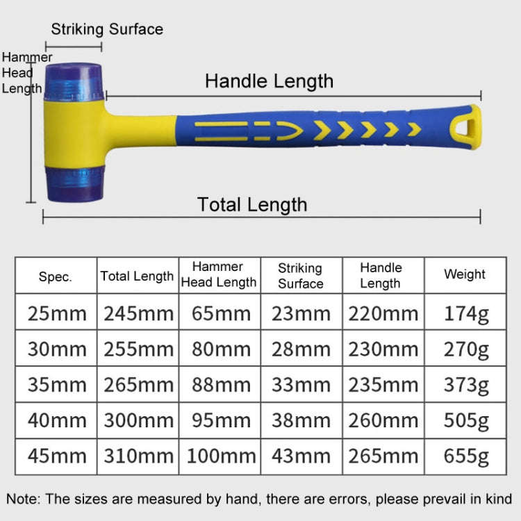 25mm Removable Floor Tile Installation Soft Hammer Door Window Hammer