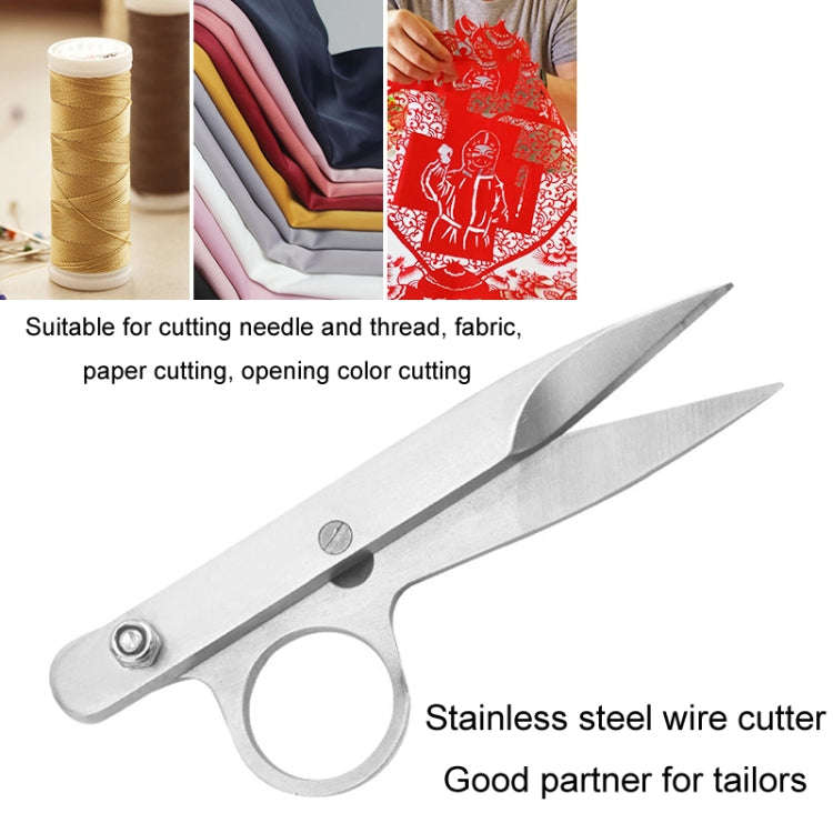 All Steel Thread Scissors Cross Stitch V-Shape Home Tailoring Yarn Scissors Fishing Shears