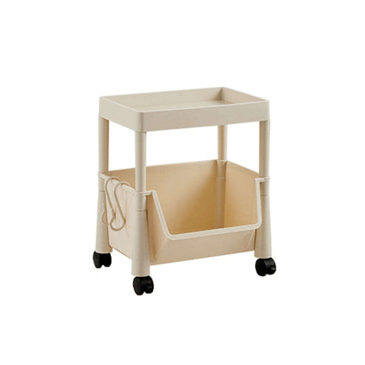 Household Movable Floor-Standing Trolley Bookcase Multifunctional Kitchen Bedroom Shelf With Whee...