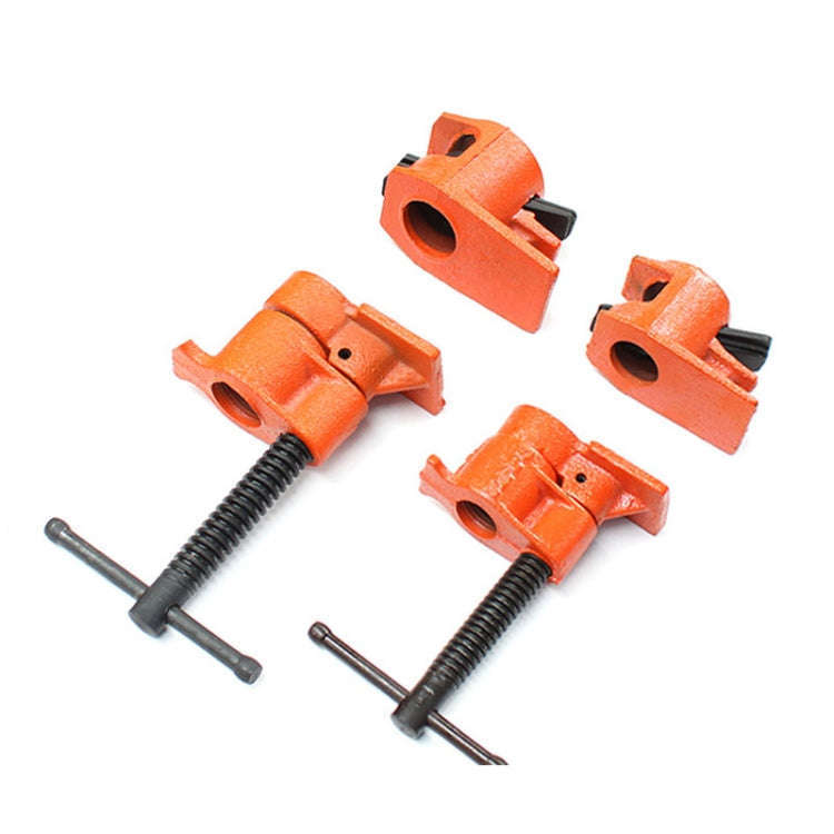 6 Points Woodworking Pipe Clamps Plumbing Fixing Clamps Horizontal Plywood with Clamps, Without W...