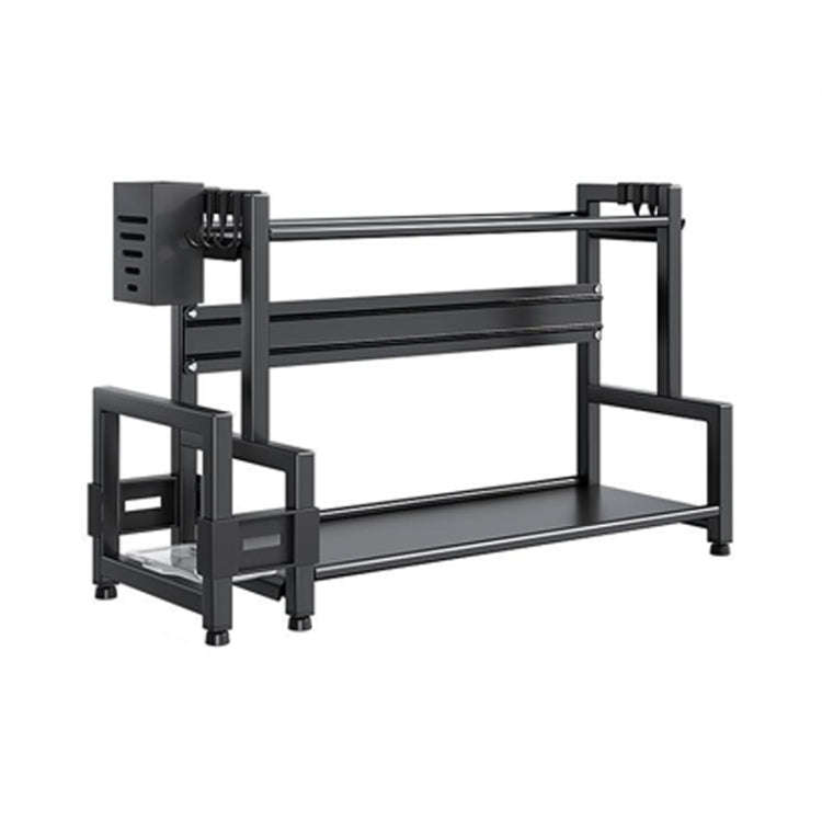 Dual-Layer 50cm Kitchen Multifunctional Shelf Household Countertop Spice Storage Racks