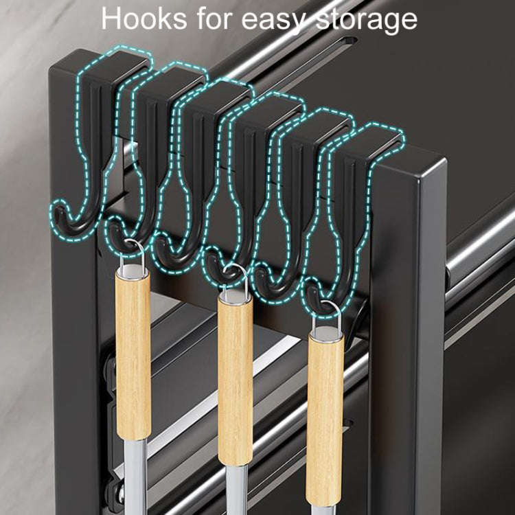 Three-Layer 40cm Kitchen Multifunctional Shelf Household Countertop Spice Storage Racks