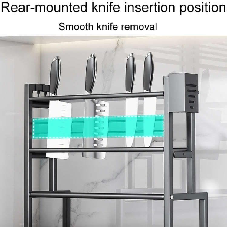 Dual-Layer 50cm Kitchen Multifunctional Shelf Household Countertop Spice Storage Racks