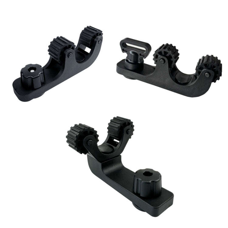 Canoe Paddle Fishing Rod Holder Rail Bracket, Specification: Adjustable Roller