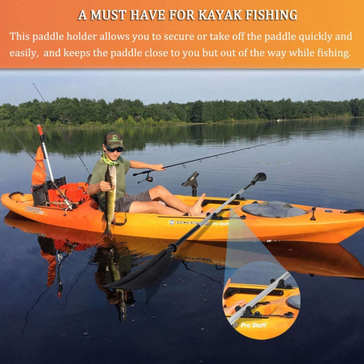 Canoe Paddle Fishing Rod Holder Rail Bracket, Specification: Adjustable Roller