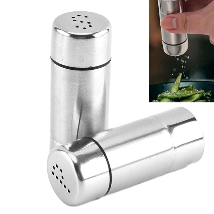 Stainless Steel Kitchen Spice Jar Outdoor BBQ Seasoning Bottle Pepper Sprinkle Jar(9-hole)