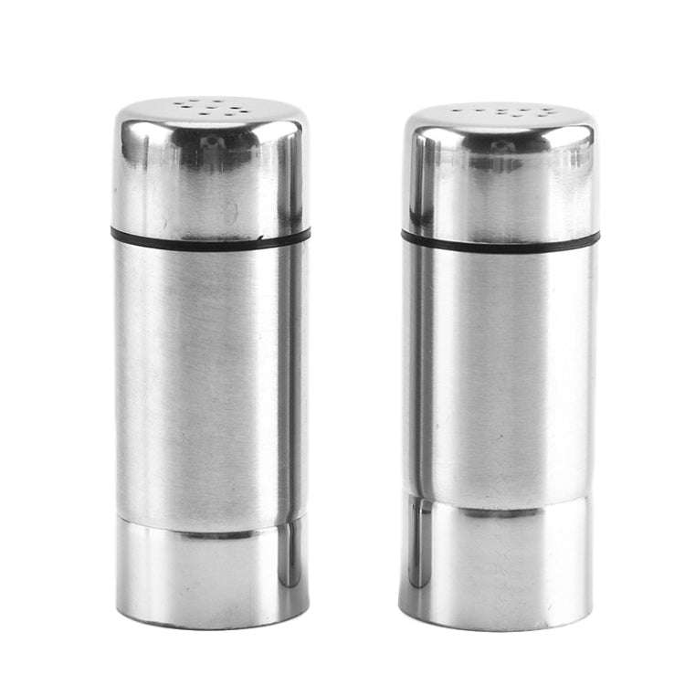 Stainless Steel Kitchen Spice Jar Outdoor BBQ Seasoning Bottle Pepper Sprinkle Jar(S-hole)