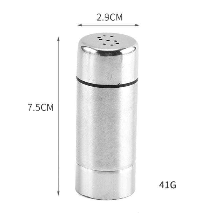 Stainless Steel Kitchen Spice Jar Outdoor BBQ Seasoning Bottle Pepper Sprinkle Jar(9-hole)