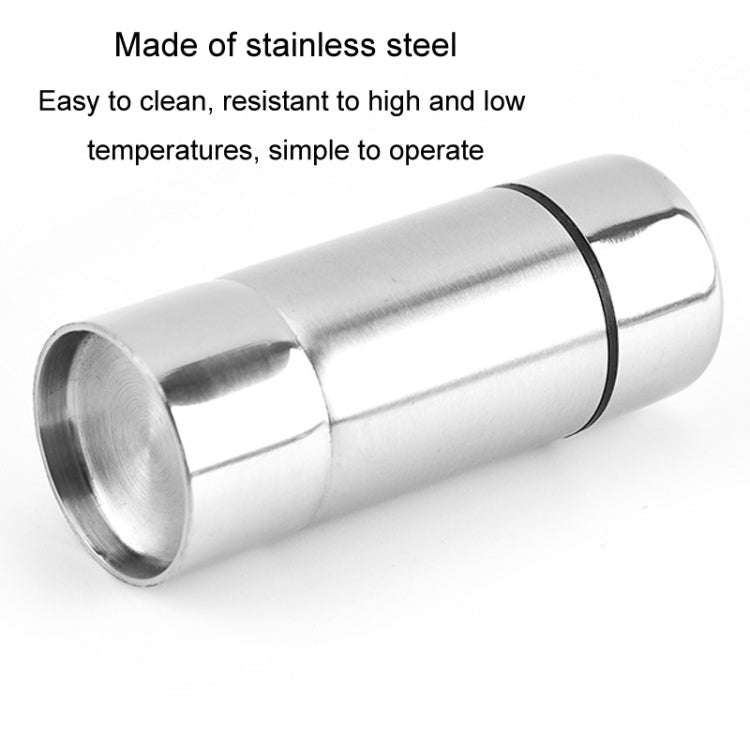 Stainless Steel Kitchen Spice Jar Outdoor BBQ Seasoning Bottle Pepper Sprinkle Jar(S-hole)