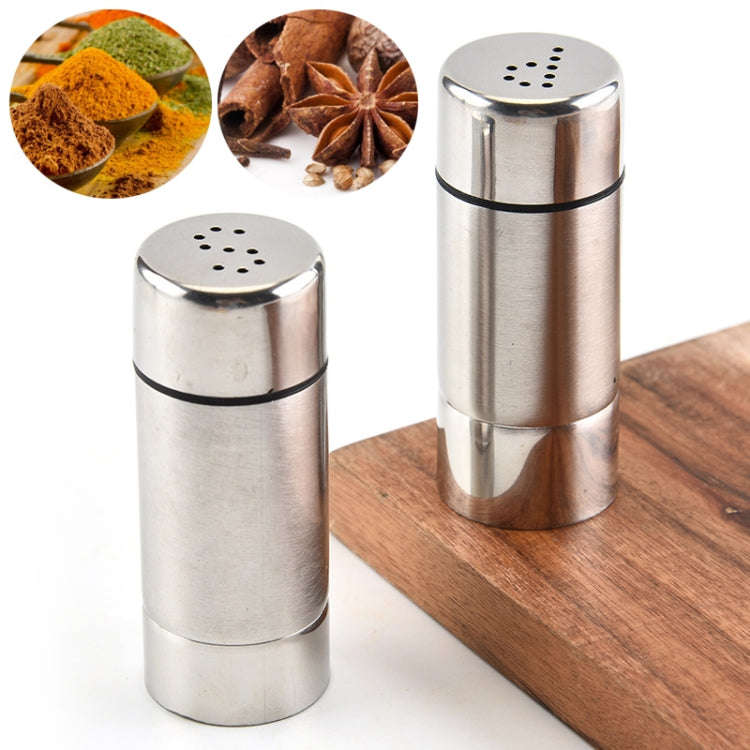Stainless Steel Kitchen Spice Jar Outdoor BBQ Seasoning Bottle Pepper Sprinkle Jar(9-hole)
