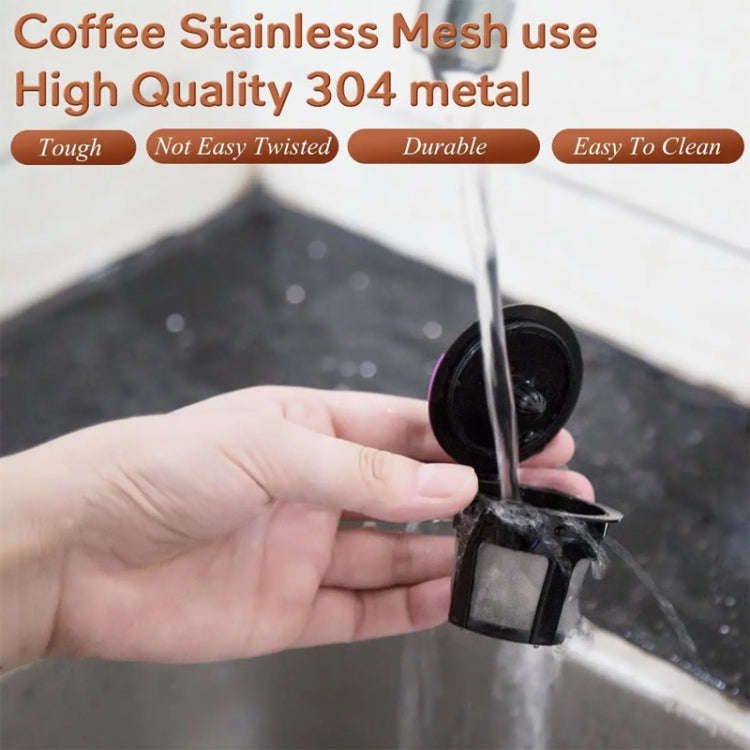 For Keurig Coffee Maker Reusable Mesh Coffee Filter(Black)